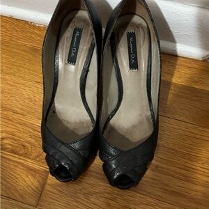Massimo Dutti Black formal shoes used